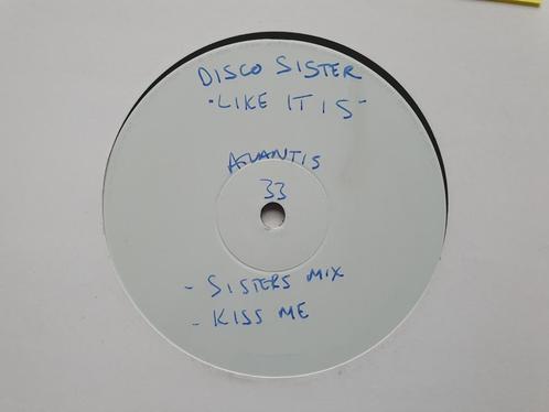 12" Maxi Disco Sister - Like It Is / Kiss Me (1993), Cd's en Dvd's, Vinyl Singles, Zo goed als nieuw, Maxi-single, Dance, 12 inch