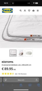 4 seizoekendekbed Rödtoppa 240x220cm van Ikea, Huis en Inrichting, Slaapkamer | Beddengoed, Gebruikt, Wit, Tweepersoons, Ophalen of Verzenden