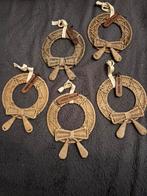 Riviera maison rattan kerst hangers 5 stuks, Ophalen of Verzenden, Zo goed als nieuw