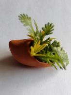 terra cotta muurklomp met planten / miniatuur, Ophalen, Nieuw, Decoratie