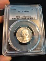 Washington Quarter 1950 PCGS MS65, Postzegels en Munten, Munten | Amerika, Verzenden, Noord-Amerika, Losse munt, Zilver