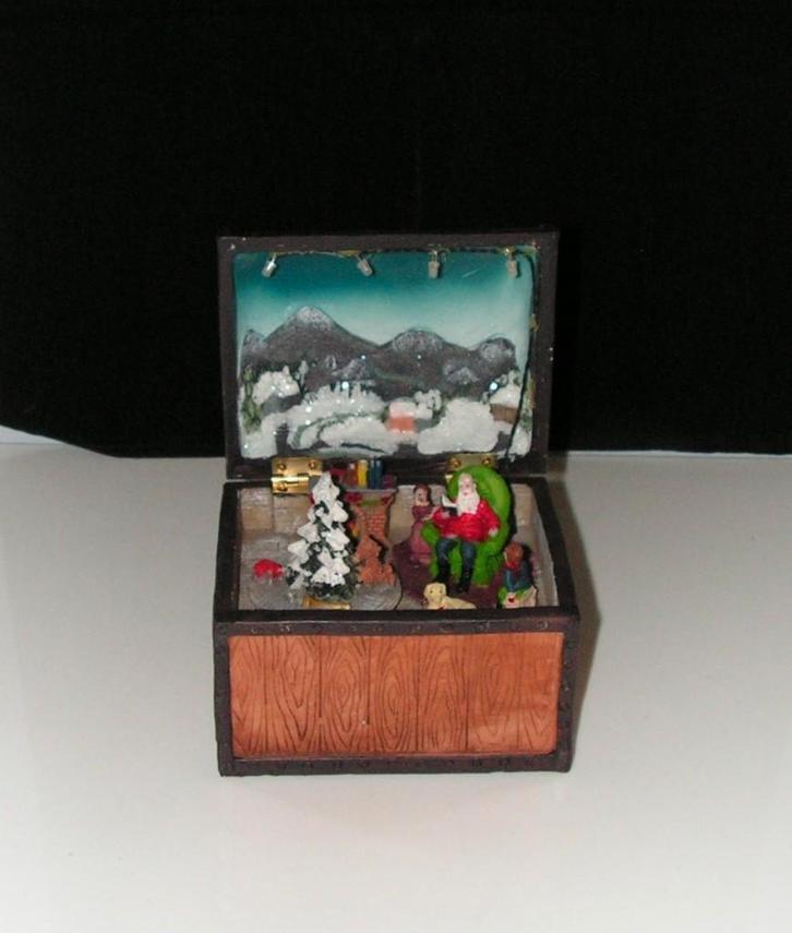 Intratuin Kerstdecoratie Schatkist, Diversen, Kerst, Gebruikt, Ophalen of Verzenden