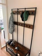 Kapstok met schoenenrek, Huis en Inrichting, Woonaccessoires | Kapstokken, Ophalen, Zo goed als nieuw, Metaal, Wandkapstok