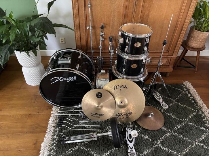 Stagg TIM drumstel + Stagg Myra 20″ ride – nette staat, Muziek en Instrumenten, Drumstellen en Slagwerk, Gebruikt, Overige merken