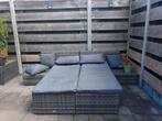Grijze loungeset met kussens, Ophalen, Zo goed als nieuw, Bank