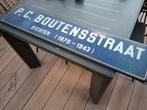 Emaille straatnaambord P.C. Boutensstraat, Ophalen of Verzenden, Gebruikt