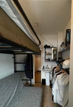 Hoogslaper steigerhout en steigerbuizen, Ophalen, Eenpersoons, Zo goed als nieuw, 90 cm