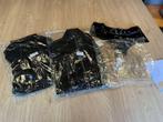 PVC kleding set - hotpants - riem jas - zip jacket- maat uk8, Kleding | Dames, Ophalen of Verzenden, Zwart