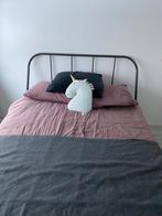 2-persoonsbed, Ophalen, Gebruikt, Zwart, 140 cm