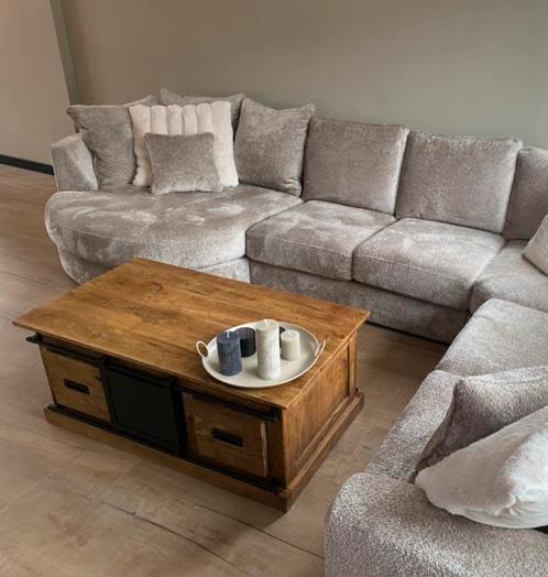 Salontafel mangohout nieuw., Huis en Inrichting, Tafels | Salontafels, Nieuw, Minder dan 50 cm, 50 tot 100 cm, Rond, Ophalen