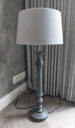 Zgan Velourse lampenkap ca.25/30x17,5 cm grijs, Huis en Inrichting, Lampen | Tafellampen, Ophalen of Verzenden, Zo goed als nieuw