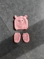 Babymutsje en wantjes roze muis, Kinderen en Baby's, Babykleding | Mutsen, Sjaals en Wanten, Nieuw, Ophalen of Verzenden, Maat 68