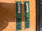 DDR2 - 1GB 667mhz (set van 2), Computers en Software, RAM geheugen, Ophalen of Verzenden, DDR2, Desktop, Gebruikt