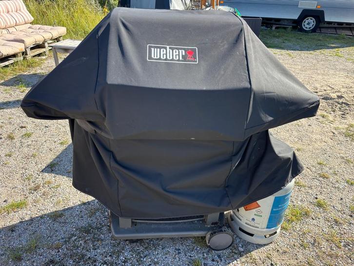 Weber Spirit Gasbarbecue met Hoes, Rotisserie & Gasflessen, Tuin en Terras, Gasbarbecues, Gebruikt, Ophalen