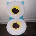 Pizza borden Collection Saturnia Porcellane Italy 3 stuks, Ophalen, Gebruikt, Bord(en), Overige stijlen