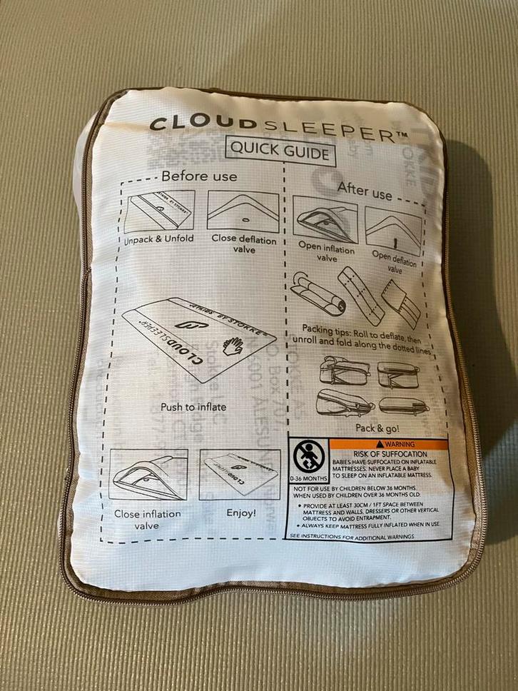 Nieuwe Stokke JetKids CloudSleeper Reisbed, Kinderen en Baby's, Kinderkamer | Bedden, Nieuw, 140 tot 160 cm, 70 tot 85 cm, Matras