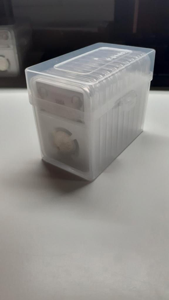 Zilveren Guldens Koningin Juliana 1954-1967, Postzegels en Munten, Munten | Nederland, Setje, 1 gulden, Koningin Juliana, Zilver