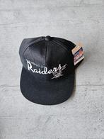Nieuwe zwarte Los Angeles Raiders pet uit de jaren 90, NFL, Nieuw, Pet, One size fits all