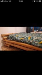 Bamboe bedframe - Tweepersoons, Ophalen, Gebruikt, Bruin, Tweepersoons