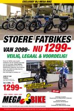Back 2 School Acties bij Mega Bike! 60% korting, Ophalen, Nieuw, 50 km per accu of meer, Overige merken