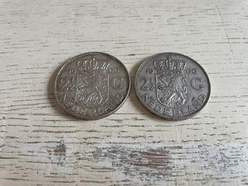 2 x zilveren rijksdaalder 1960 beschikbaar voor biedingen
