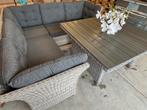 Loungeset tuinset diningset wicker antraciet, Tuin en Terras, Ophalen, Eettafel, Loungeset, Wicker