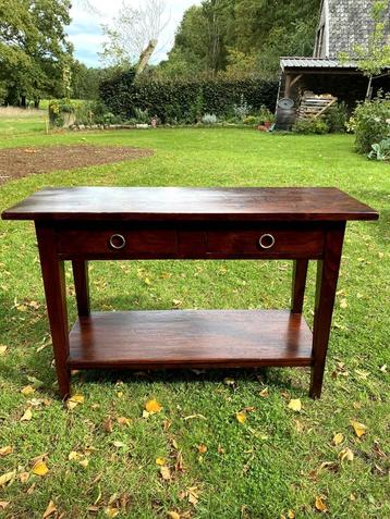 Koloniaal teakhouten sidetabel, wandtafel, console beschikbaar voor biedingen