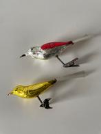 2 oude kerstballen - vogel - kerst - kerstgerief, Diversen, Kerst, Ophalen of Verzenden, Gebruikt