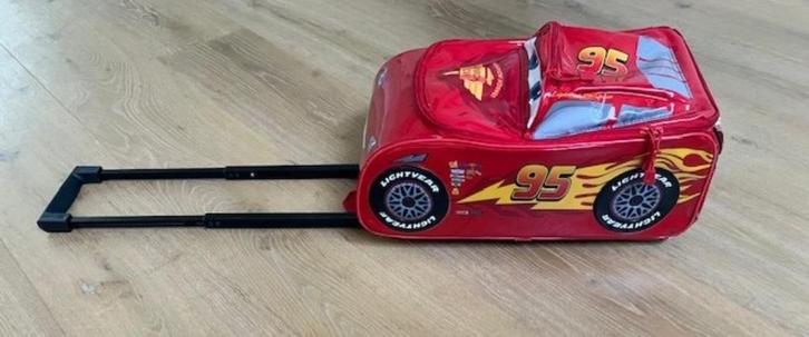 Leuke Cars kinder rolkoffer, Sieraden, Tassen en Uiterlijk, Koffers, Gebruikt, Hard kunststof, Minder dan 50 cm, Minder dan 35 cm