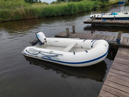Quicksilver 3.20 m met 5 PK Yamaha, Watersport en Boten, Rubberboten, Zo goed als nieuw, Quicksilver, Airdeck, Minder dan 70 pk