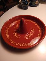 Terra cotta serveer schaal Nachos, Ophalen of Verzenden, Zo goed als nieuw, Overige materialen, Overige typen