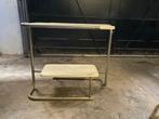 side tafels, Gebruikt, Ophalen of Verzenden, Metaal, 25 tot 50 cm