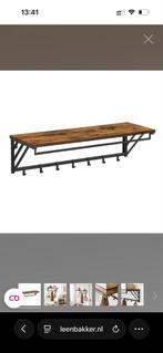 Leen Bakker Wandkapstok met plank, Nieuw, Minder dan 100 cm, Hout, Ophalen
