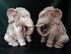 oude terracotta olifanten keramiek aardewerk (boekensteunen), Antiek en Kunst, Verzenden
