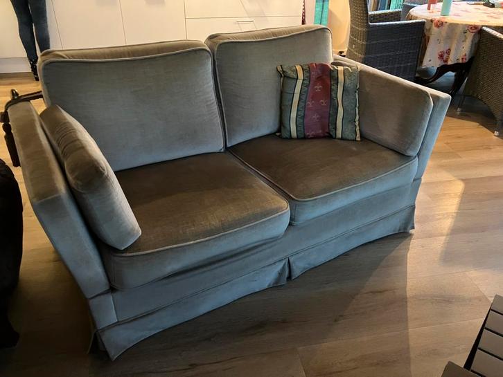 Gratis op te halen: 2-zits Kasteelbankje, Huis en Inrichting, Banken | Bankstellen, Gebruikt, Rechte bank, Tweepersoons, 75 tot 100 cm
