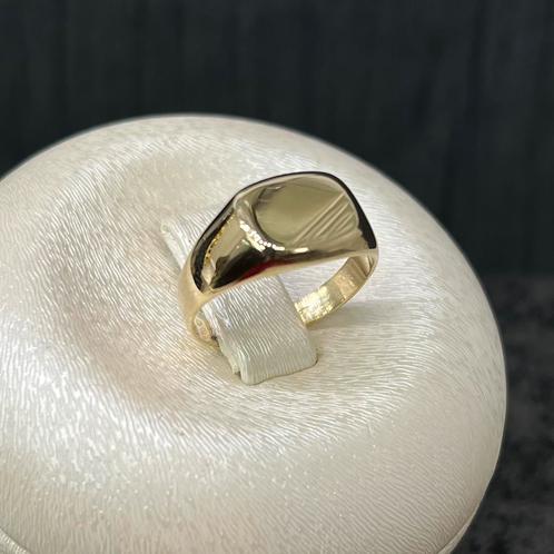 14k gouden zegelring ring prachtig model, Sieraden, Tassen en Uiterlijk, Ringen, Nieuw, Goud, Ophalen of Verzenden