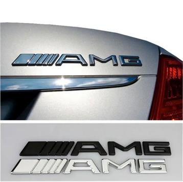 Nieuw AMG Kofferbak Embleem Made in Germany zwart of chrome beschikbaar voor biedingen