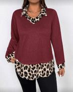 Top Juul Bordeauxrood (44-52), Verzenden, Nieuw, Rood, Shirt of Top