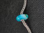 Trollbeads Trollbead Turkoois gestreepte agaat retired, Nieuw, Trollbeads, 1 bedel, Edelsteen