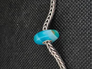 Trollbeads Trollbead Turkoois gestreepte agaat retired  beschikbaar voor biedingen