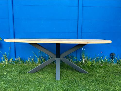 Eettafel deens ovaal, eikenhout, Huis en Inrichting, Tafels | Eettafels, Zo goed als nieuw, 50 tot 100 cm, 200 cm of meer, Vijf personen of meer