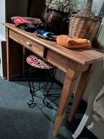 Houten sidetable met lade, Ophalen