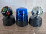 Draaiende discobollen met licht, Ophalen, Zo goed als nieuw, Lamp