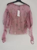 ZARA blouse met bloemenprint mt. M, Verzenden, Paars, Nieuw, Maat 38/40 (M)