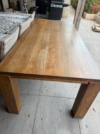Massief eiken eettafel, 200 cm of meer, Zo goed als nieuw, Rechthoekig, 50 tot 100 cm