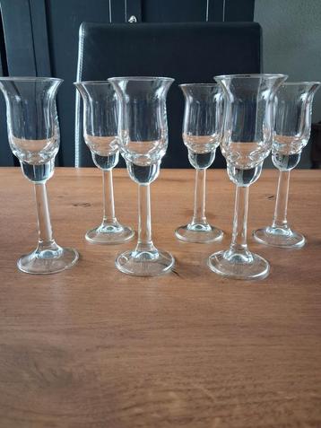 AMBASSADOR ROYAL LEERDAM 6 jenever/likeur glazen  beschikbaar voor biedingen
