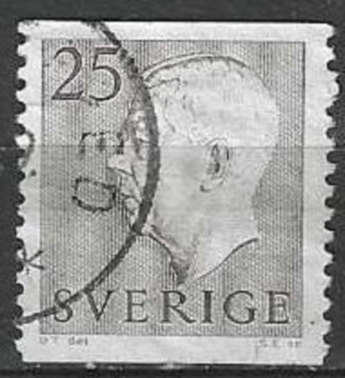 Zweden 1957 - Yvert 421 - Koning Gustav VI (ST), Postzegels en Munten, Postzegels | Europa | Scandinavië, Gestempeld, Zweden, Verzenden