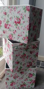 3 bakken voor vakkenkast Kallax (Ikea), Huis en Inrichting, Kasten | Boekenkasten, Ophalen of Verzenden, Gebruikt, 25 tot 50 cm