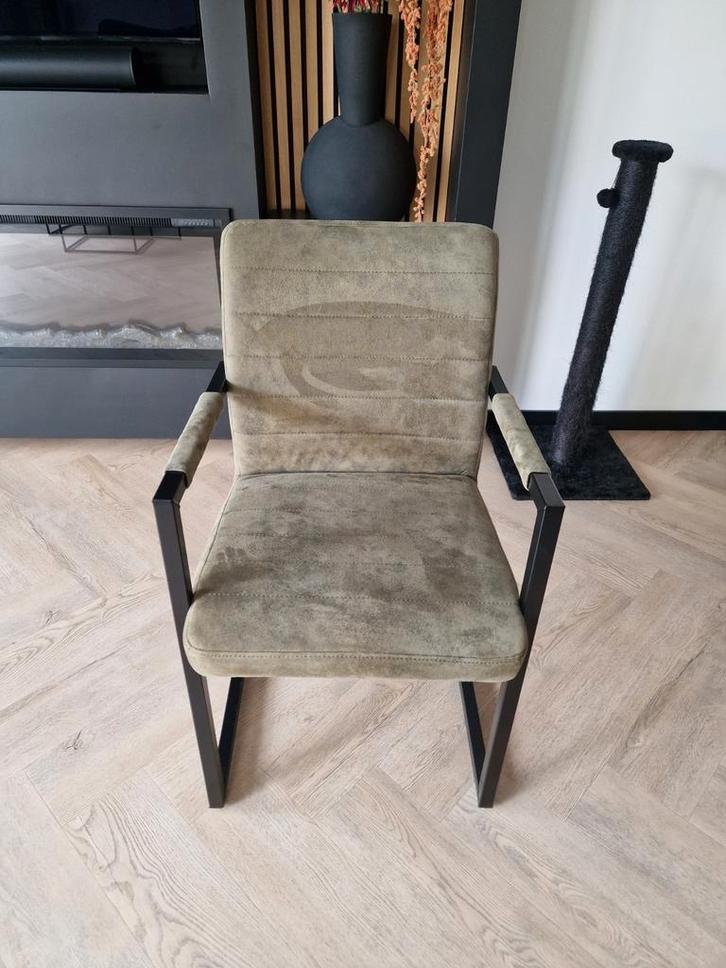 Stoel Lizzy Leen Bakker Groen, Huis en Inrichting, Stoelen, Gebruikt, Eén, Overige kleuren, Ophalen of Verzenden