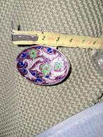 Zilveren pillendoosje met cloisonné emaille, Rajasthan, Ophalen of Verzenden